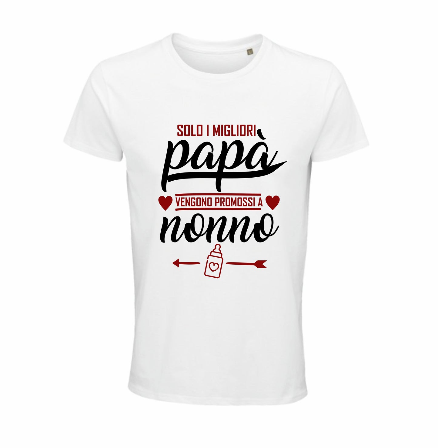 Maglietta "Solo i migliori papà vengono promossi a nonno"