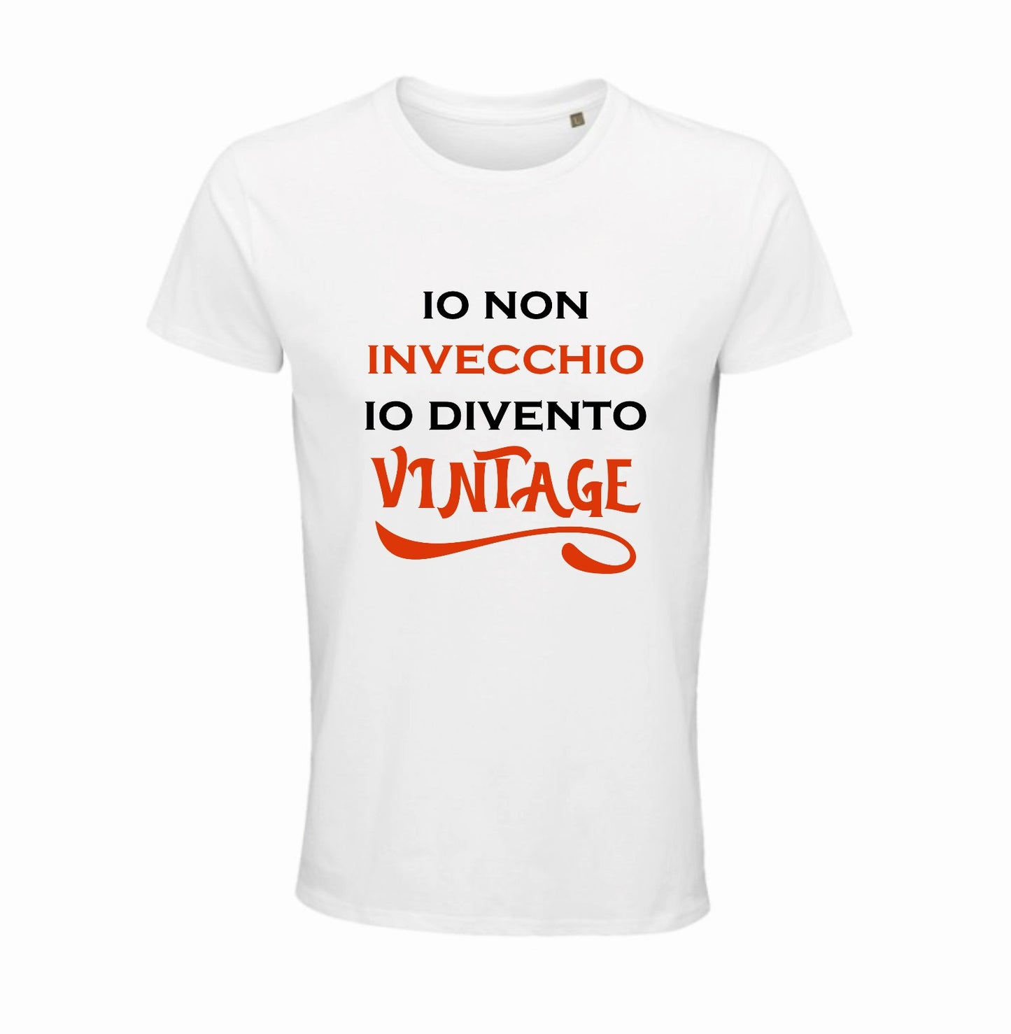 Maglietta io non invecchio io divento Vintage