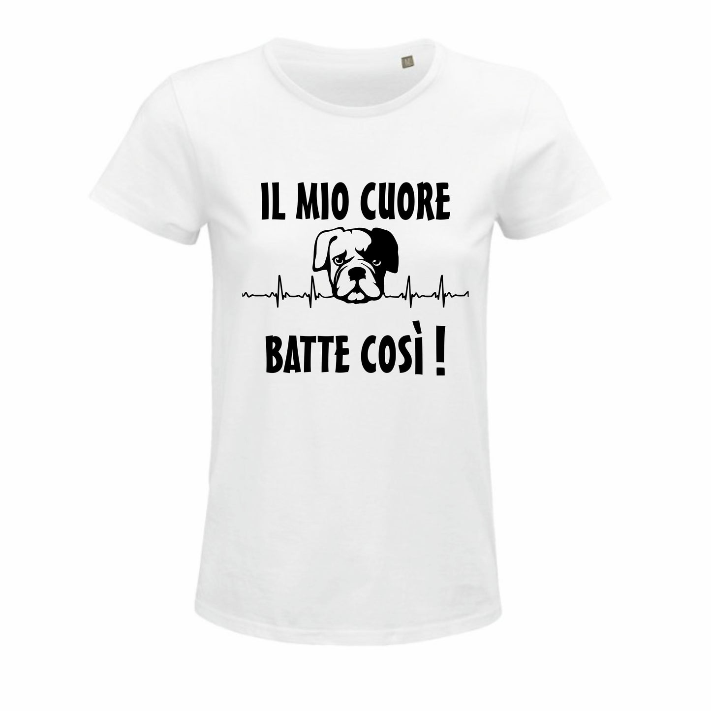 Maglietta il mio cuore batte così boxer