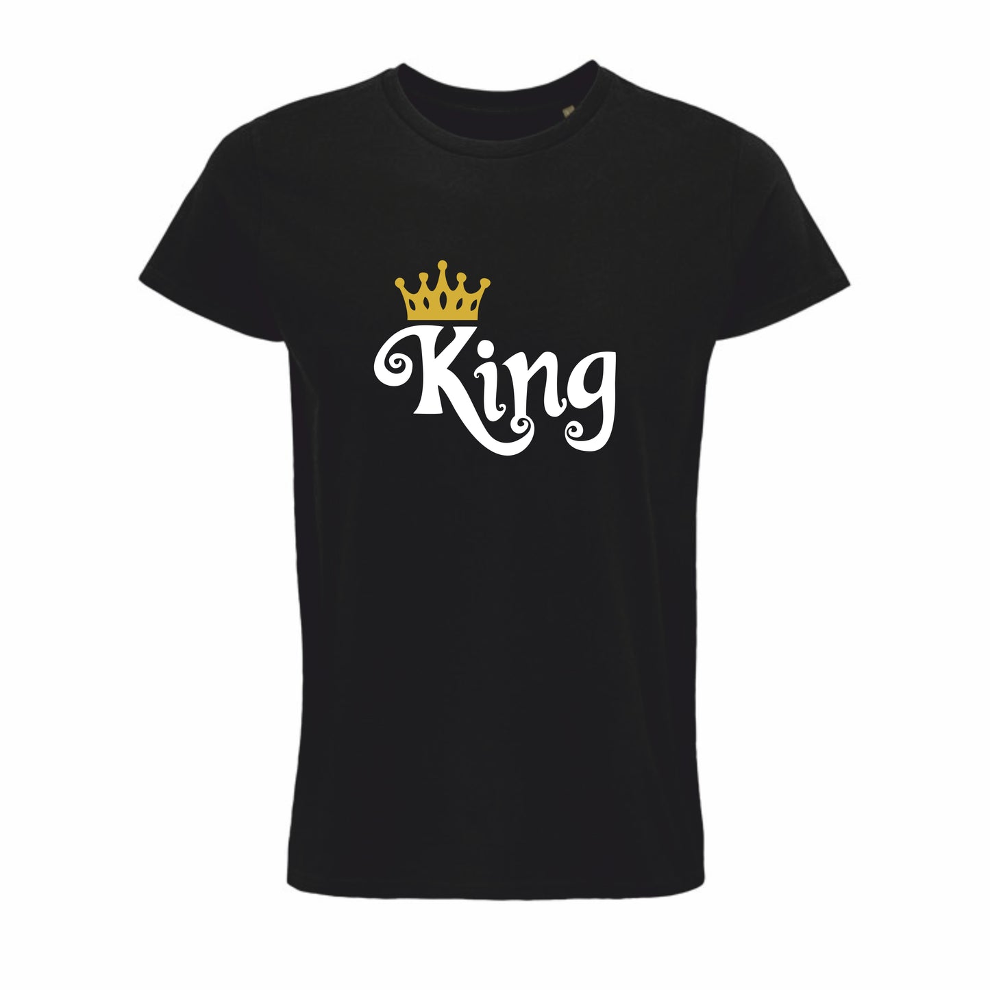 Set magliette King Queen Nero
