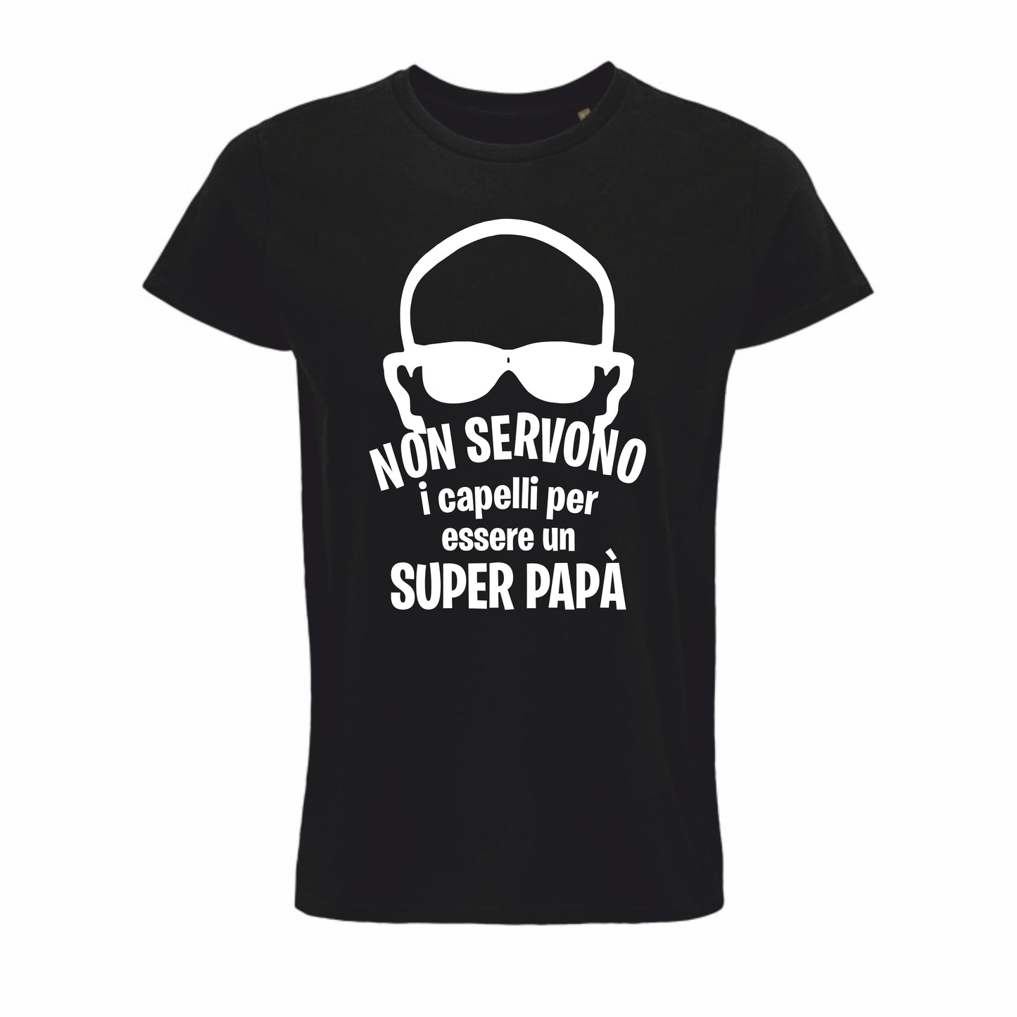 Maglietta "Non servono i capelli per essere un super papà"