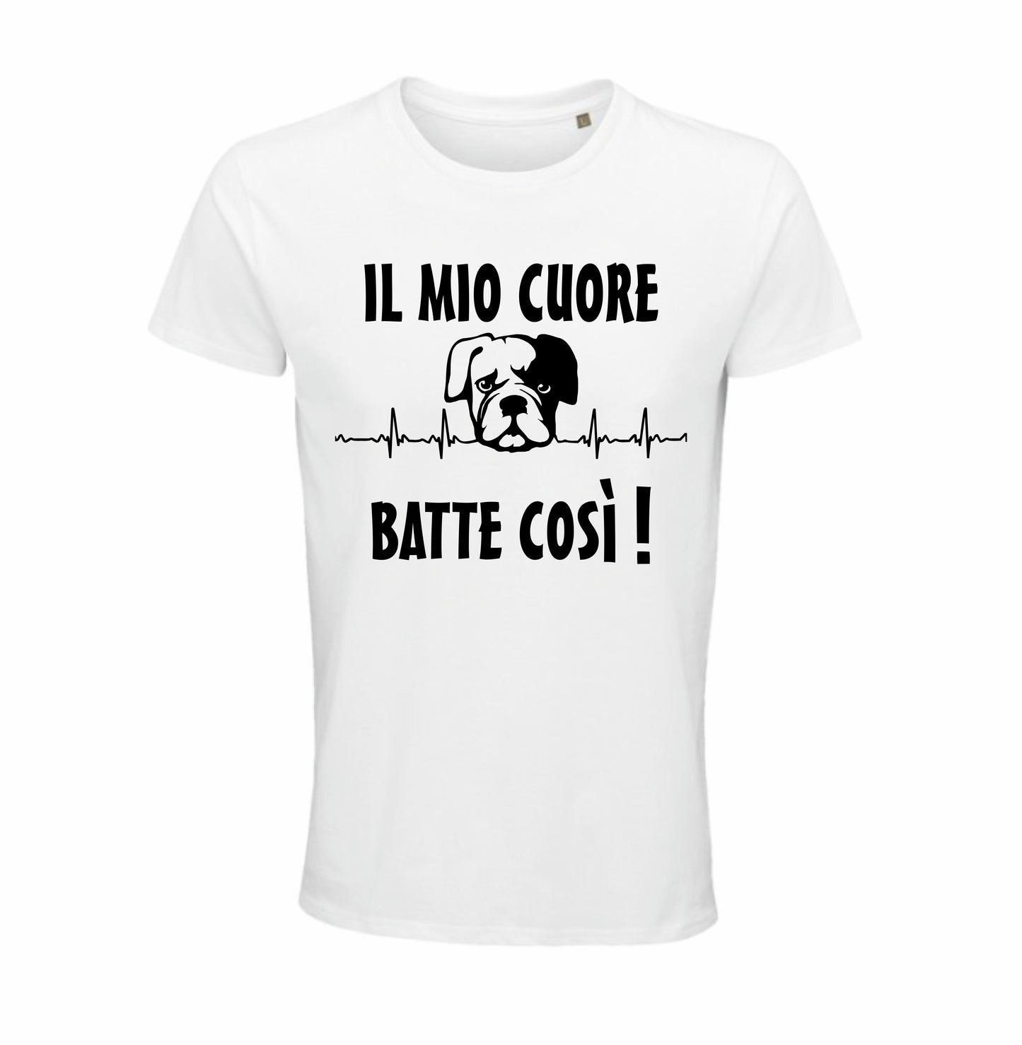 Maglietta il mio cuore batte così boxer