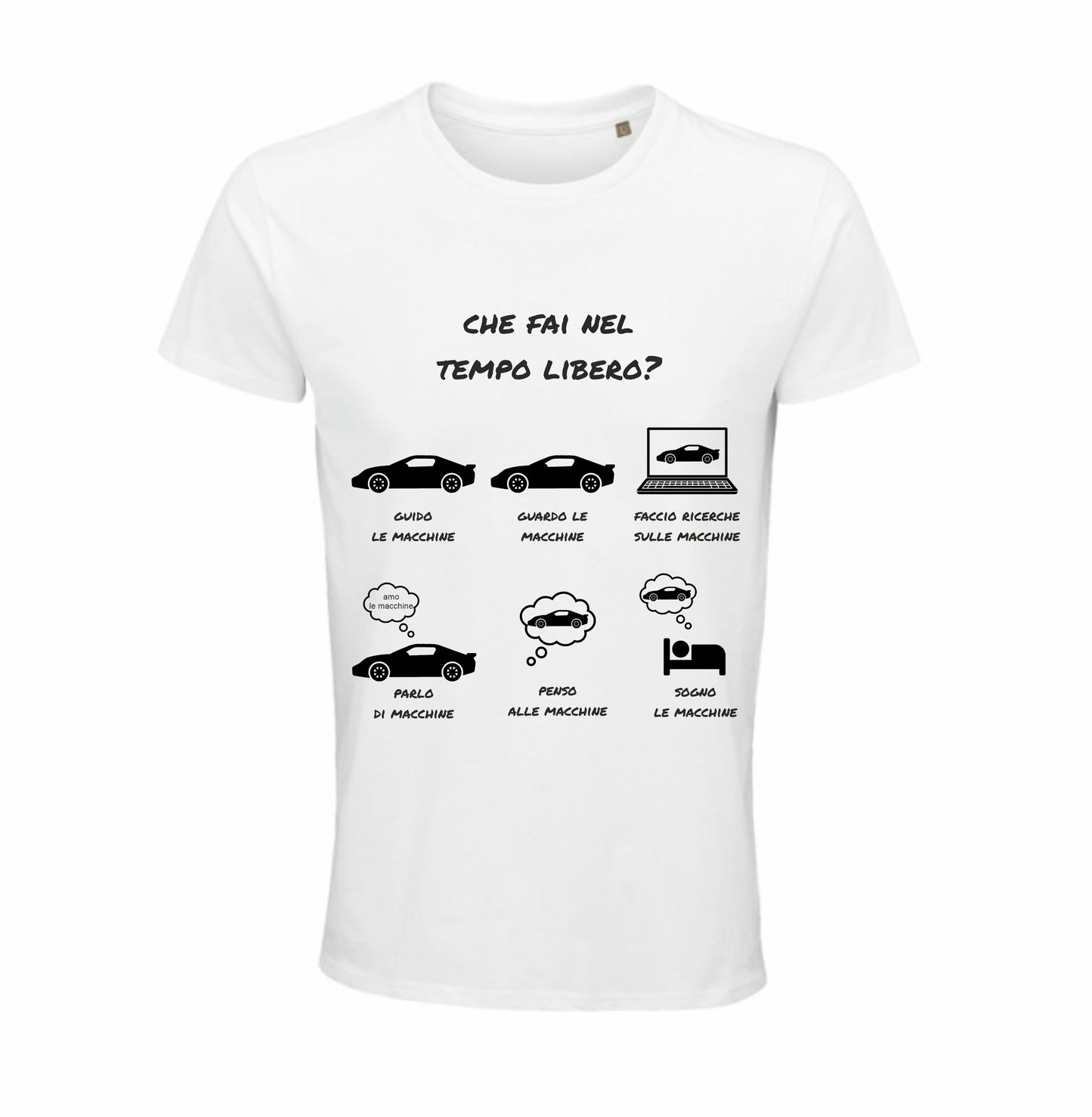 Maglietta tempo libero macchine